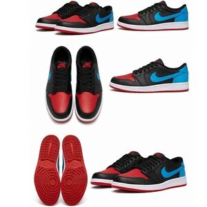 Air Jordan 1 Retro Low OG Black Gym Red Blue CZ0775 046 Men's Size 9